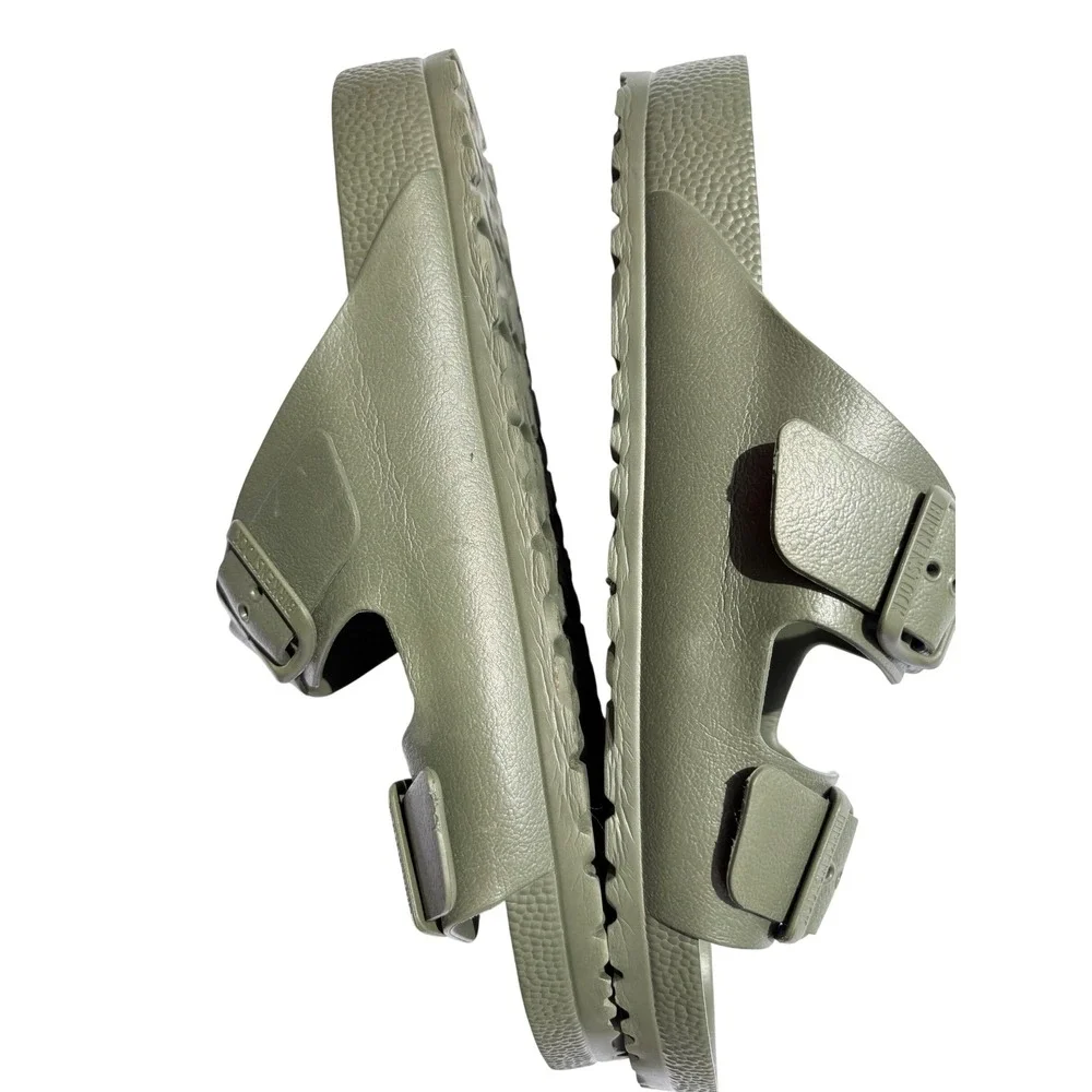 Birkenstock Arizona EVA Sandals Khaki Green Olive Drab Mens 43 L12‎ M10 1019051